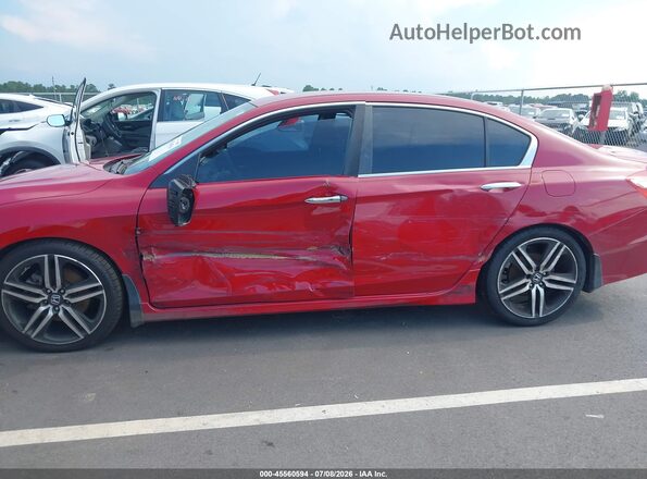 1HGCR2F16HA156324 2017 HONDA ACCORD Темно-бордовый Вид спереди
