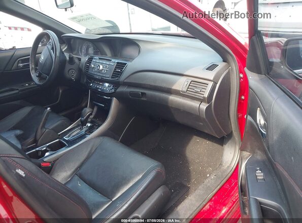 1HGCR2F16HA156324 2017 HONDA ACCORD Темно-бордовый Вид салона спереди