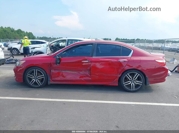 1HGCR2F16HA156324 2017 HONDA ACCORD Темно-бордовый Панорамный вид салона 360°