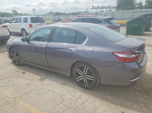 1HGCR2F16HA279590 2017 HONDA ACCORD Gray Задня ліва чверть