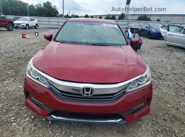 1HGCR2F17HA011275 2017 HONDA ACCORD Red Widok z przodu