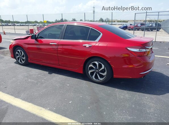 1HGCR2F17HA070763 2017 HONDA ACCORD Red Tył lewy