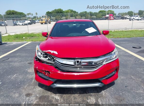 1HGCR2F17HA070763 2017 HONDA ACCORD Red Widok zestawu wskaźników