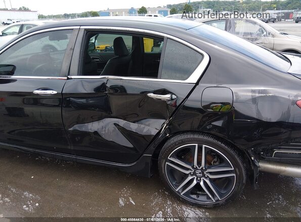 1HGCR2F17HA090530 2017 HONDA ACCORD Black წინა ხედი