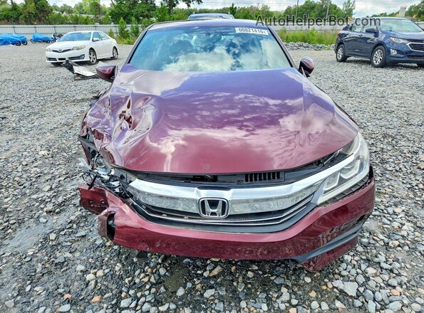 1HGCR2F17HA117581 2017 HONDA ACCORD Burgundy Vista frontal