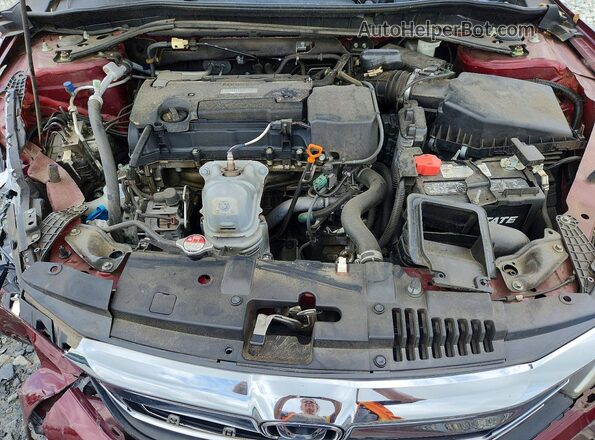 1HGCR2F17HA117581 2017 HONDA ACCORD Burgundy Vista interior trasera