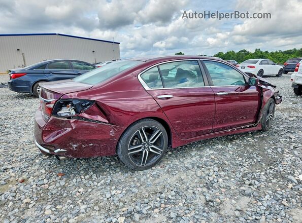 1HGCR2F17HA117581 2017 HONDA ACCORD Burgundy Trasero derecho