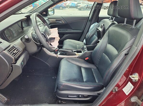 1HGCR2F17HA117581 2017 HONDA ACCORD Burgundy Vista interior delantera
