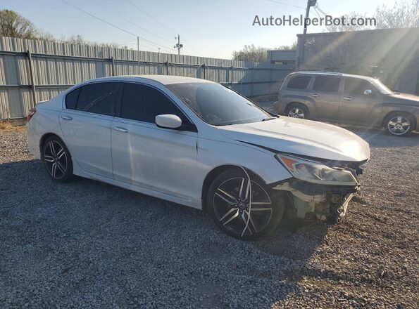 1HGCR2F17HA134283 2017 HONDA ACCORD White Передня права чверть