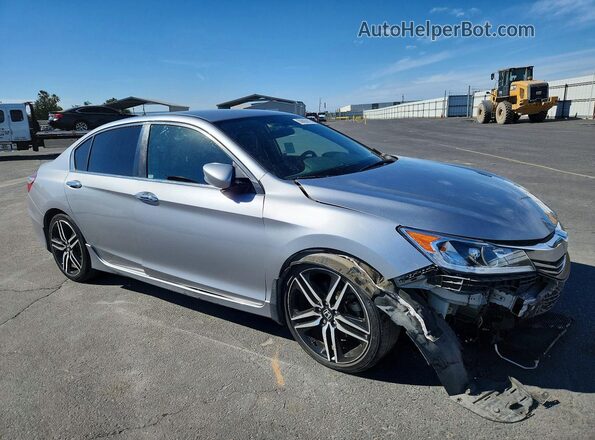 1HGCR2F17HA153206 2017 HONDA ACCORD Silver Front right