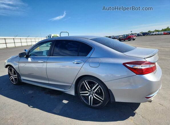 1HGCR2F17HA153206 2017 HONDA ACCORD Silver Rear left