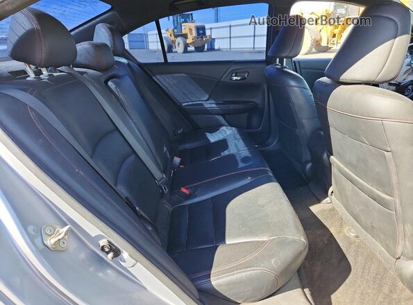 1HGCR2F17HA153206 2017 HONDA ACCORD Silver Rear seats view