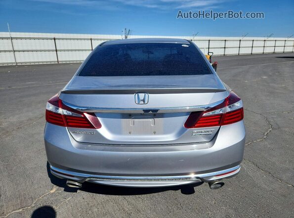 1HGCR2F17HA153206 2017 HONDA ACCORD Silver Rear view