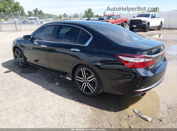 1HGCR2F17HA270932 2017 HONDA ACCORD Black Rear left