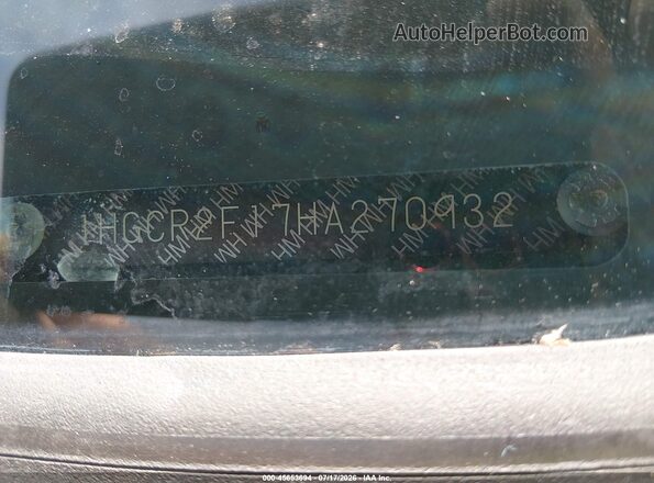 1HGCR2F17HA270932 2017 HONDA ACCORD Black Engine compartment view