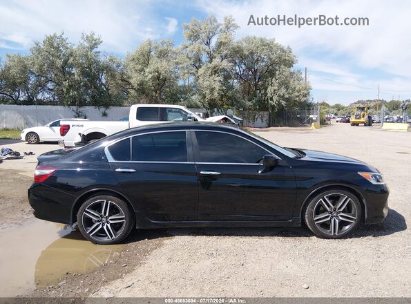 1HGCR2F17HA270932 2017 HONDA ACCORD Black Rear interior view