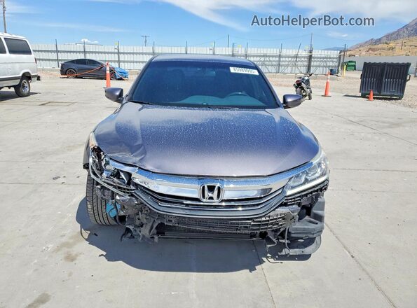 1HGCR2F17HA286225 2017 HONDA ACCORD Gray Вид спереду