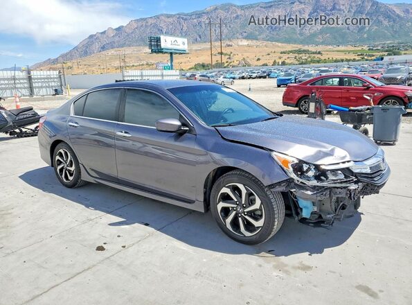 1HGCR2F17HA286225 2017 HONDA ACCORD Gray Передня права чверть
