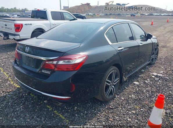 1HGCR2F17HA291960 2017 HONDA ACCORD Black Задня права чверть