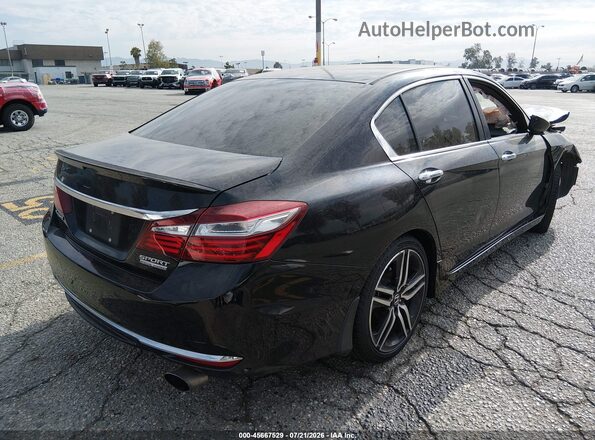 1HGCR2F18HA096465 2017 HONDA ACCORD Black Rear right