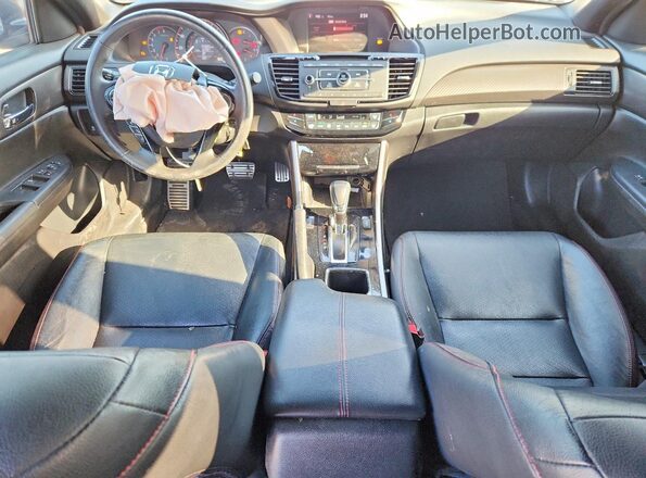 1HGCR2F18HA123017 2017 HONDA ACCORD Black წინა პანელის ხედი