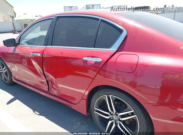 1HGCR2F18HA135927 2017 HONDA ACCORD Красный 