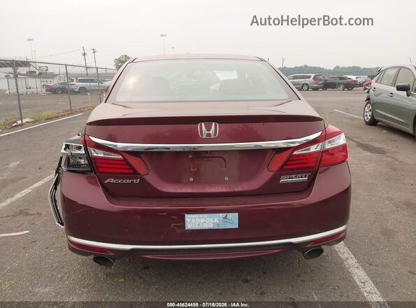 1HGCR2F19HA193450 2017 HONDA ACCORD Темно-бордовый 