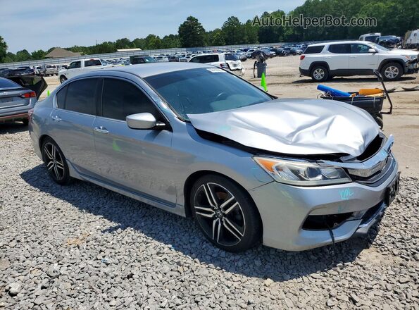 1HGCR2F19HA259446 2017 HONDA ACCORD Gray Delantero derecho