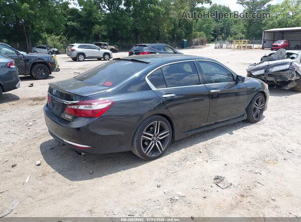 1HGCR2F19HA298439 2017 HONDA ACCORD Black Tył prawy
