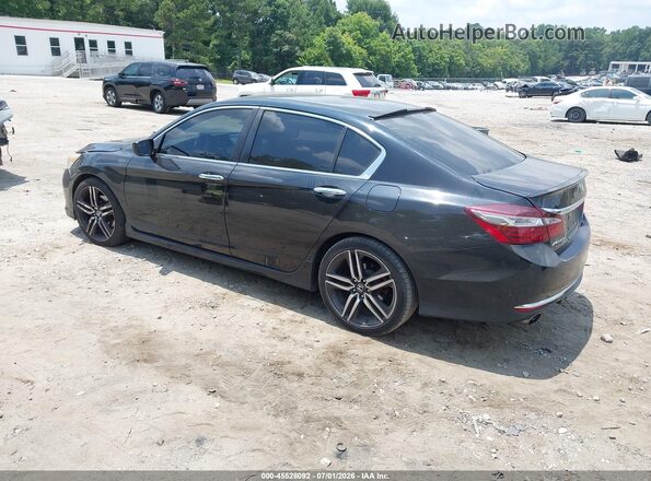 1HGCR2F19HA298439 2017 HONDA ACCORD Black Tył lewy