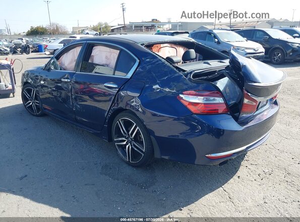 1HGCR2F1XHA102931 2017 HONDA ACCORD Синий Задняя левая четверть