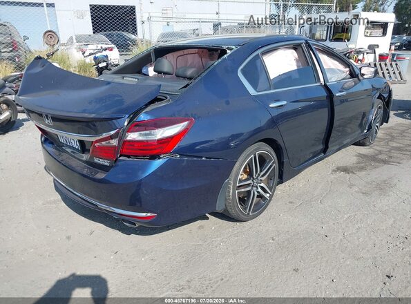 1HGCR2F1XHA102931 2017 HONDA ACCORD Синий Задняя правая четверть