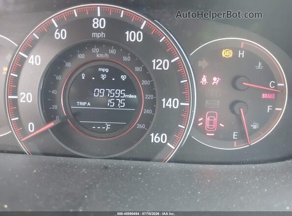 1HGCR2F1XHA222289 2017 HONDA ACCORD Silver უკანა სავარძლების ხედი