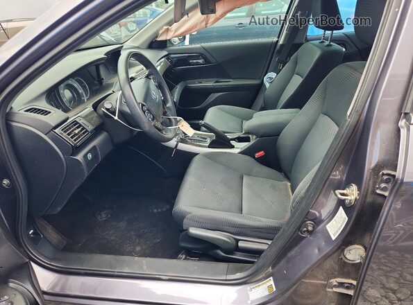 1HGCR2F30GA107717 2016 HONDA ACCORD Gray Вид салону спереду