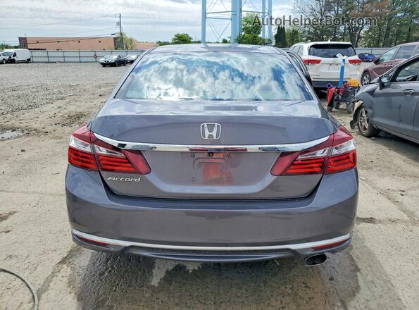 1HGCR2F30GA107717 2016 HONDA ACCORD Gray Вид ззаду