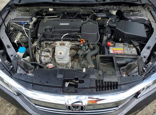 1HGCR2F30GA107717 2016 HONDA ACCORD Gray Вид задньої частини салону
