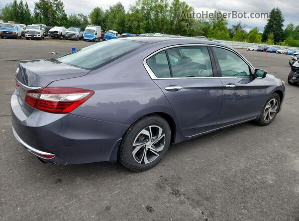 1HGCR2F30GA132522 2016 HONDA ACCORD Gray Задня права чверть