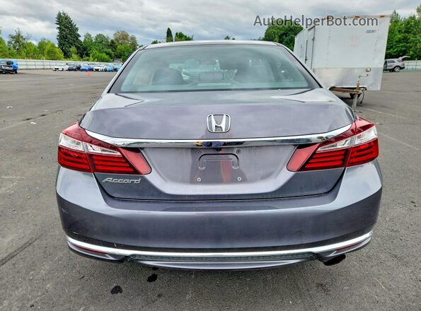 1HGCR2F30GA132522 2016 HONDA ACCORD Gray Вид ззаду