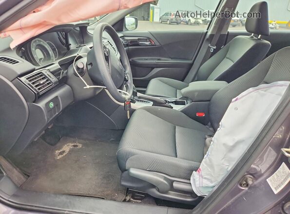 1HGCR2F30GA132522 2016 HONDA ACCORD Gray Вид салону спереду