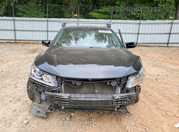 1HGCR2F30GA222351 2016 HONDA ACCORD Black Widok z przodu