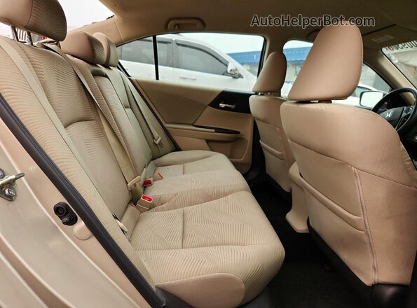1HGCR2F30HA037251 2017 HONDA ACCORD Tan Widok tylnych siedzeń