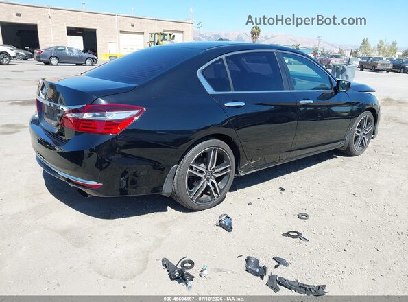 1HGCR2F30HA041364 2017 HONDA ACCORD Black Tył prawy