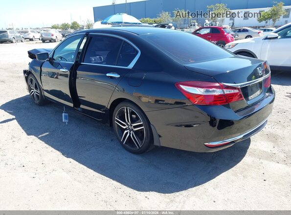 1HGCR2F30HA041364 2017 HONDA ACCORD Black Tył lewy