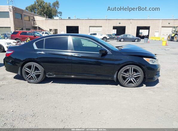 1HGCR2F30HA041364 2017 HONDA ACCORD Black Widok wnętrza z tyłu