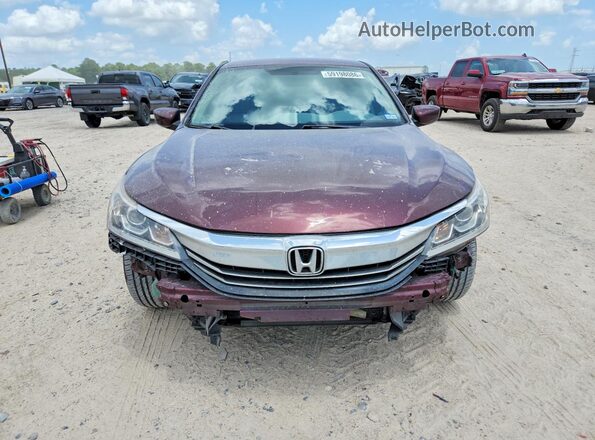 1HGCR2F30HA073022 2017 HONDA ACCORD Burgundy Вид спереду