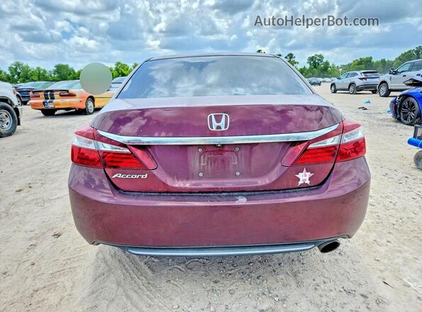 1HGCR2F30HA073022 2017 HONDA ACCORD Burgundy Вид ззаду