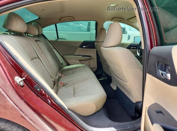 1HGCR2F30HA073022 2017 HONDA ACCORD Burgundy Вид задніх сидінь