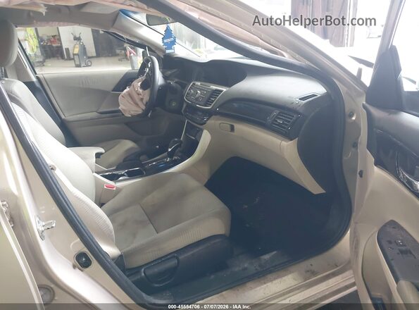 1HGCR2F31GA013572 2016 HONDA ACCORD Желто-коричневый Вид салона спереди