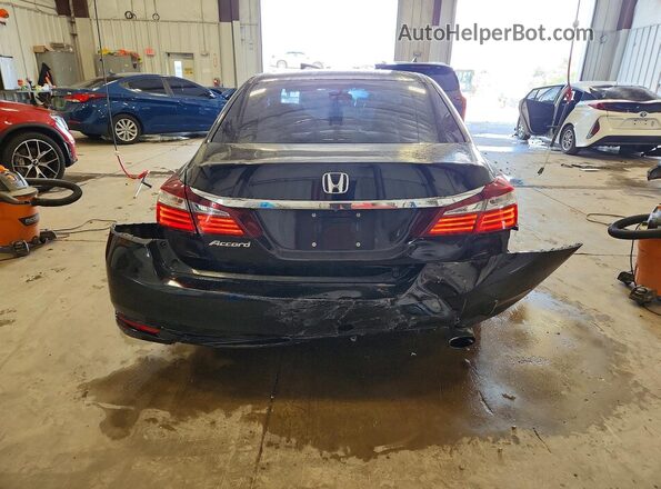 1HGCR2F31GA073383 2016 HONDA ACCORD Black Widok z tyłu