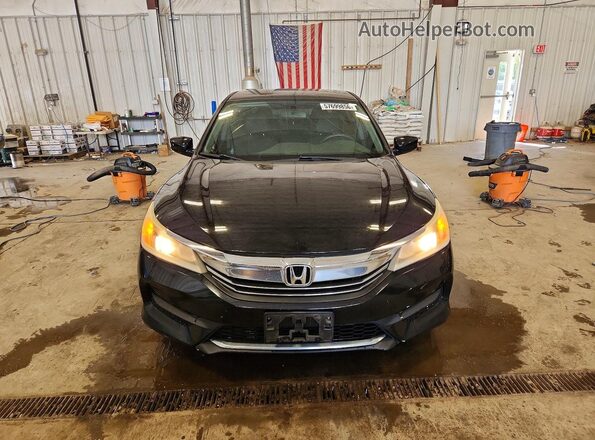 1HGCR2F31GA073383 2016 HONDA ACCORD Black Widok z przodu